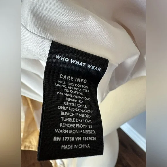 A New Day Target 🎯 Dress Cotton Preppy Gingham Buffalo Check Tan/White Large - Picture 9 of 12